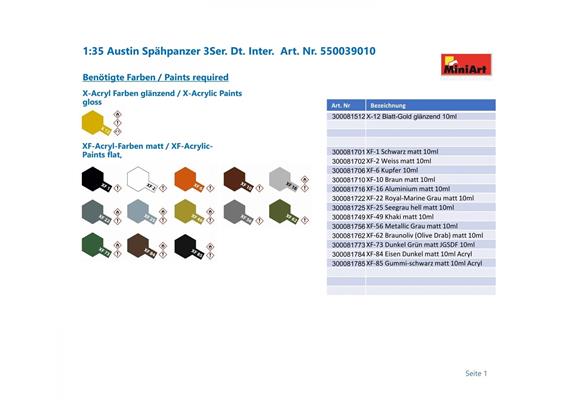 MiniArt 39010 Austin Spähpanzer 3Ser. Dt. Inter. - Massstab 1:35 | Bild 2