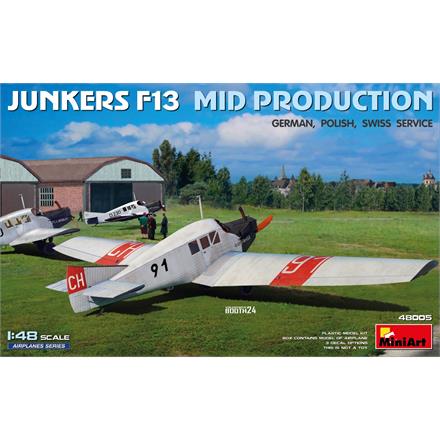 MiniArt 48005 Junkers F13 Zivil Mit. Prod. - Massstab 1:48