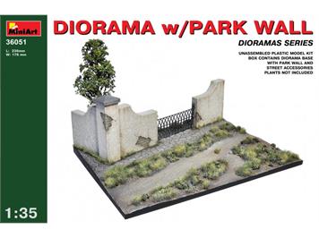 MiniArt 36051 Diorama w/Park Wall 1:35