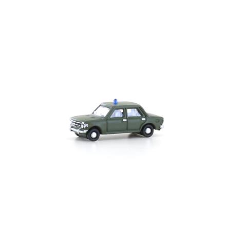 Minis LC61518 Fiat 128, Militär, olivgrün, Blaulicht - N (1:160)