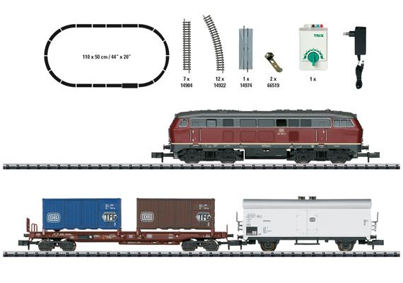 Minitrix 11146 Startpackung Güterzug der Deutschen Bundesbahn (DB) - N (1:160) | Bild 2