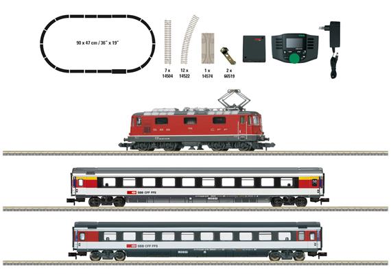 Minitrix 11167 Digital-Startpackung SBB "EC" Personenzug - N (1:160)
