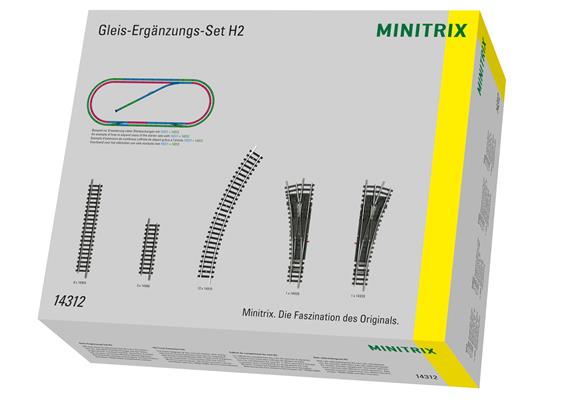 Minitrix 14312 Gleis-Ergänzungs-Set H2 - N (1:160) | Bild 1
