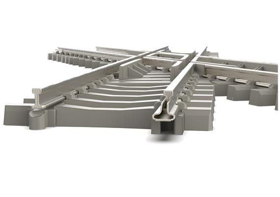 Minitrix 14558 Kreuzung - 30° mit Betonschwellen Länge 104,2 mm - N (1:160) | Bild 4