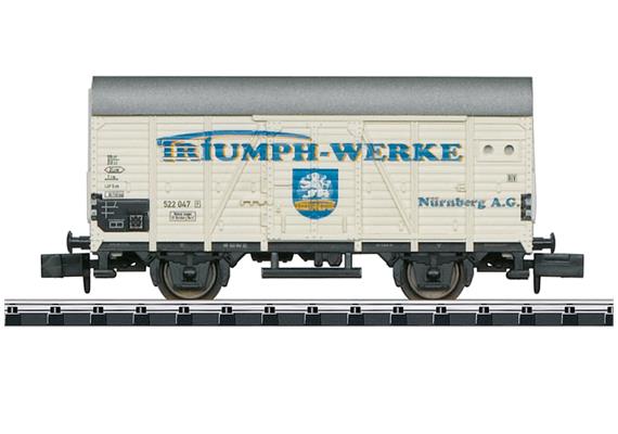 Minitrix 15398 gedeckter Güterwagen Bauart Gr 20. Privatwagen eingestellt bei der DB, N