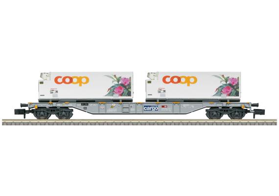 Minitrix 15494 Modelleisenbahn Containertragwagen "coop®" - N (1:160) | Bild 1