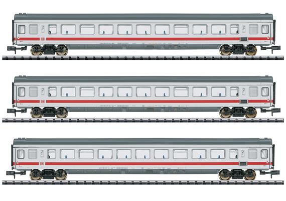 Minitrix 18216 3 IC-Schnellzug-Großraumwagen, 2. Kl. Bpmz der DB AG - N (1:160)