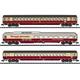 Minitrix 18715 Schnellzugwagen-Set „Sonder-TEE“, 3-teilig - N (1:160)