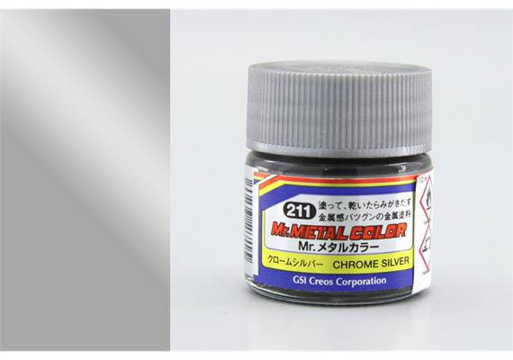Mr. Hobby (Gunze Sangyo) MC-211 Chrome Silver