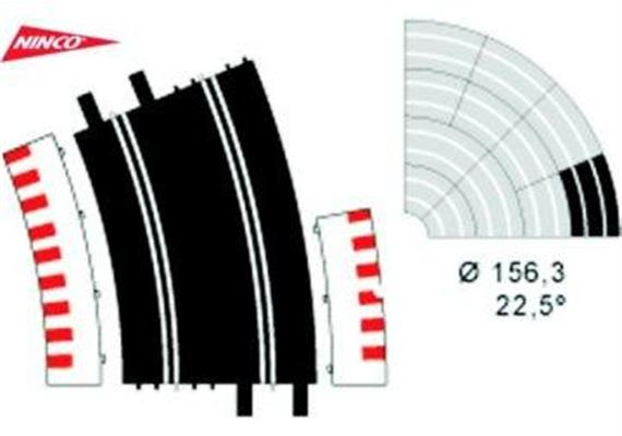 Ninco 10108 2 x grosser Radius R4 22,4°