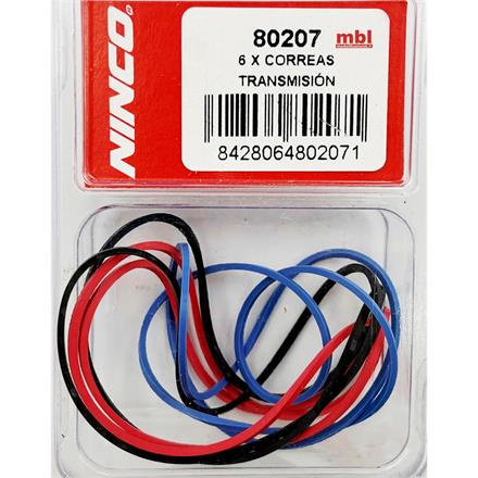 Ninco 80207 6 x Correas Transmision