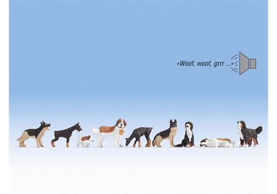 Noch 12852 Sound-Szene Hunde - H0 1:87 | Bild 1