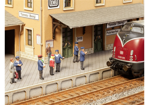 Noch 12950 Sound-Szene "Auf dem Bahnsteig" - N (1:160) | Bild 1