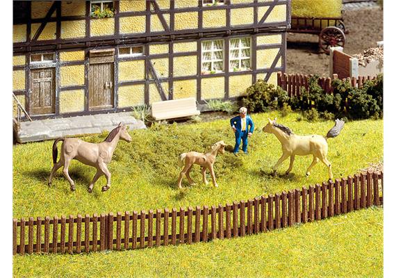 NOCH 13080 Gartenzaun, 18 Teile, 1,3 cm hoch - H0 (1:87) | Bild 3