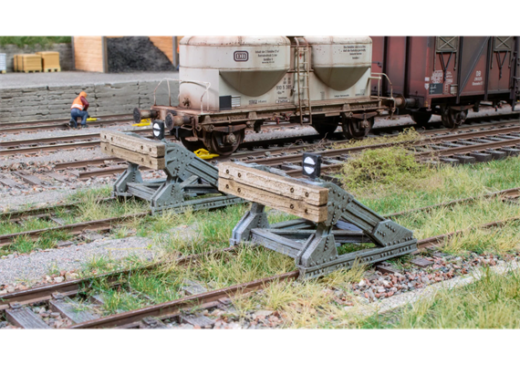 Noch 13602 3D minis Prellbock, 2 Stück - H0 (1:87) | Bild 1