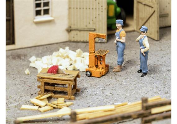 Noch 13726 3D minis Holzspalter und Kreissäge HO | Bild 1