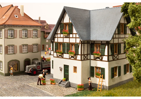 Noch 14009 Blumenkästen blühend rot, weiss und gelb - H0 (1:87) | Bild 3