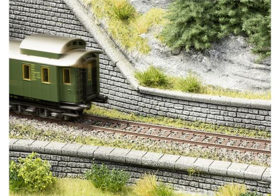 Noch 14236 Laser-Cut Mauerabschlusskanten - H0 (1:87)