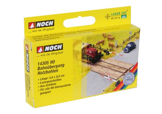 Noch 14305 Laser-Cut Bahnübergang Holzbohlen - H0 (1:87) | Bild 2