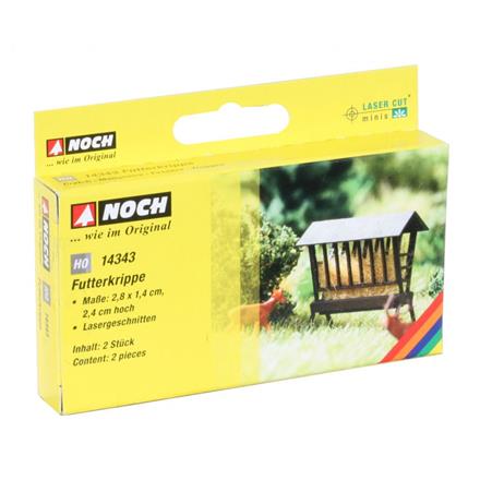 Noch 14343 Laser-Cut Futterkrippe, 2 Stück - H0 1:87