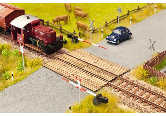 NOCH 14624 Laser Cut Bahnübergang Holzbohlen N | Bild 1