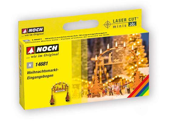 Noch 14681 Laser-Cut Weihnachtsmarkt - Eingangsbogen - N (1:160) | Bild 2