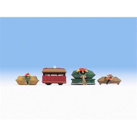 NOCH 14874 Beerdigung Zubehör (Särge) HO