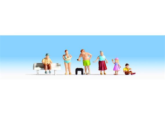 NOCH 15587 Familie Meier beim Grillen