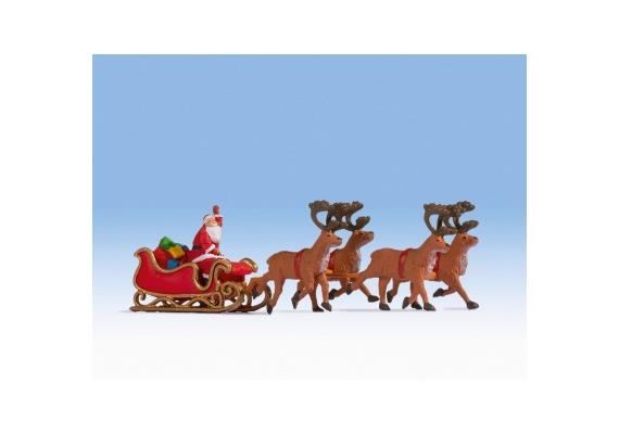 NOCH 15924 Weihachtsmann mit Schlitten - H0 (1:87)