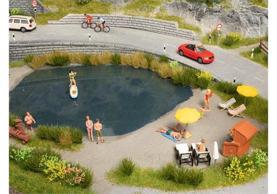 Noch 16205 Figuren-Themenwelt „Beim Baden“ - H0 (1:87) | Bild 2