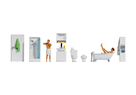 Noch 16289 Figuren-Themenwelt "Badezimmer" - H0 (1:87)