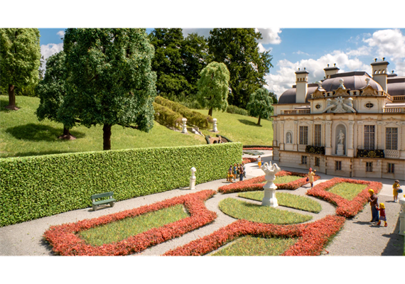 NOCH 21518 Hecken, hoch grün, 2 Stück, 4 x 1 cm, je 50 cm lang | Bild 1