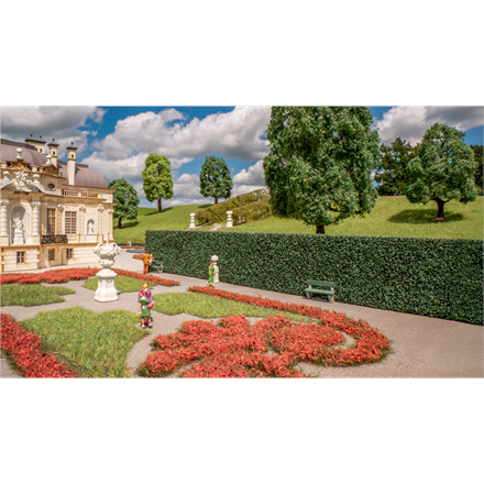 Noch 21520 Hecken, hoch dunkelgrün, 2 Stück, 4 x 1 cm, je 50 cm lang