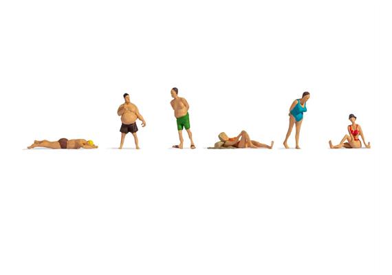 Noch 38300 Badende Hobby-Figuren, 6 Figuren - N (1:160)