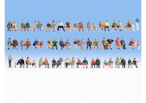 Noch 38402 Mega-Spar-Set “Sitzende” - N (1:160)