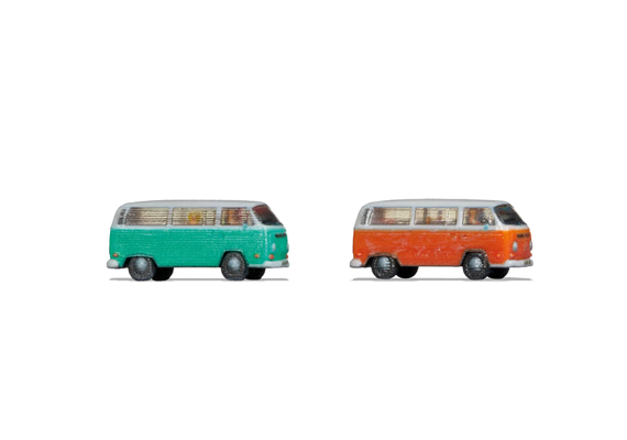 Noch 44604 Volkswagen T2 grün und orange, 2 Stück - Z (1:220) | Bild 1
