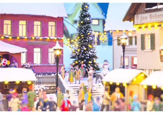 Noch 51202 Lichterkette & Weihnachtsstern - H0 (1:87) | Bild 1