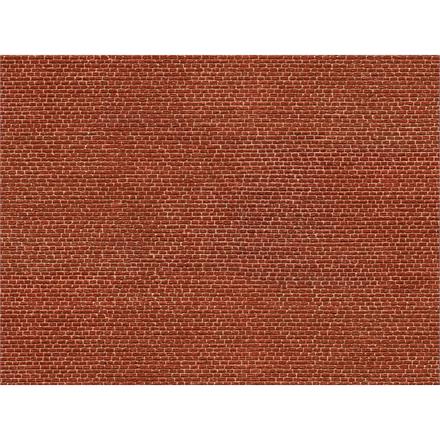 NOCH 56610 3D-Kartonplatte "Klinker" rot - H0 (1:87)