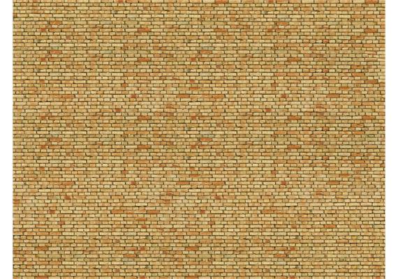 NOCH 56613 3D-Kartonplatte "Klinker" gelb-bunt - H0 (1:87) | Bild 1