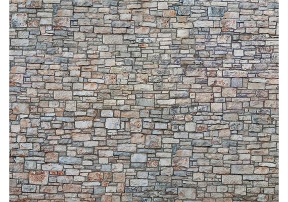 NOCH 56640 3D-Kartonplatte "Bruchsteinmauer" bunt - H0 (1:87) | Bild 1