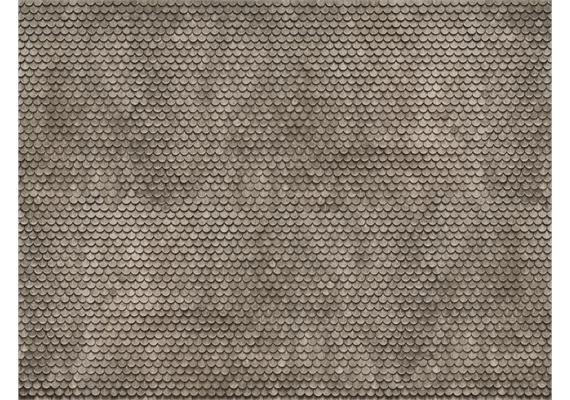 NOCH 56691 3D-Kartonplatte "Biberschwanz" grau - H0 (1:87) | Bild 1