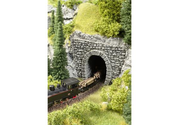 Noch 58027 Tunnel-Portal, 2-gleisig, 23 x 12,7 cm - H0m, H0e | Bild 2