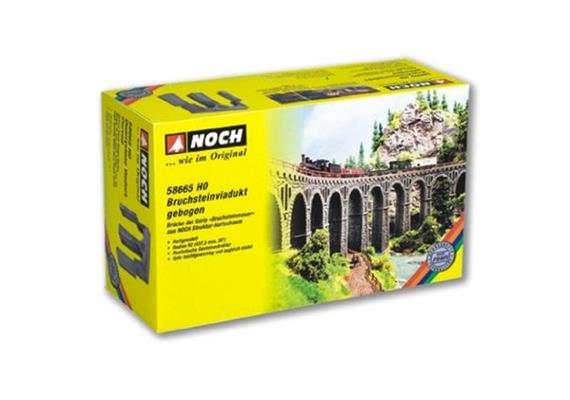 NOCH 58665 Bruchsteinviadukt gebogen