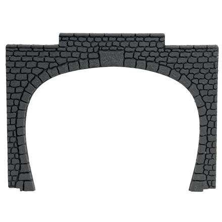 Noch 60020 Tunnel-Portal 2-gleisig, Granit 15,5 x 12,5 cm, Kunststoff, 2 Stück - H0 (1:87)