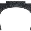 Noch 60020 Tunnel-Portal 2-gleisig, Granit 15,5 x 12,5 cm, Kunststoff, 2 Stück - H0 (1:87) | Bild 1