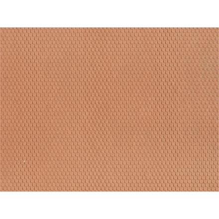 Noch 60360 3D-Strukturfolie Biberschwanz, rot - H0 (1:87)