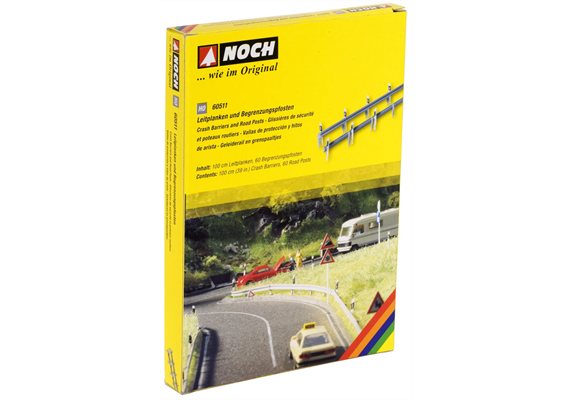 NOCH 60511 Leitplanken und Begrenzungspfosten - H0 (1:87)