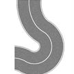 NOCH 60704 Bundesstrasse Universalkurve, grau - H0 (1:87) | Bild 1
