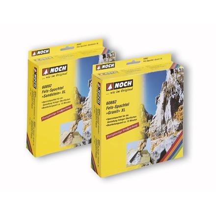 NOCH 60892 Fels-Spachtel XL “Sandstein”, braun, 1 kg