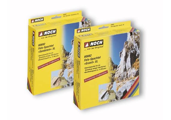 NOCH 60892 Fels-Spachtel XL “Sandstein”, braun, 1000 g | Bild 1